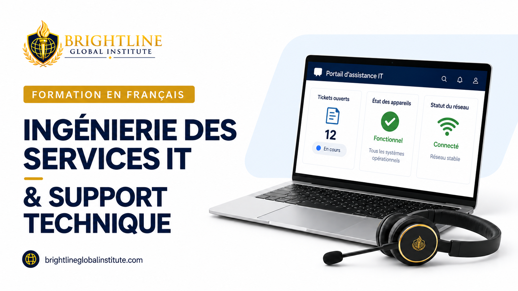 Formation en ingénierie des services IT et support technique — Français